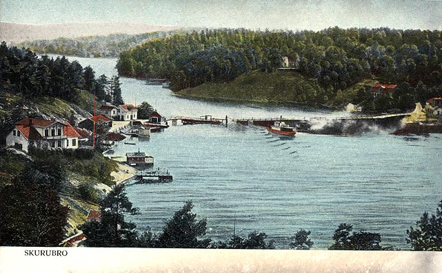 1900 Skurusundet från Tempelberget