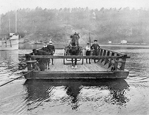 1914 Färjan vid Skurubron